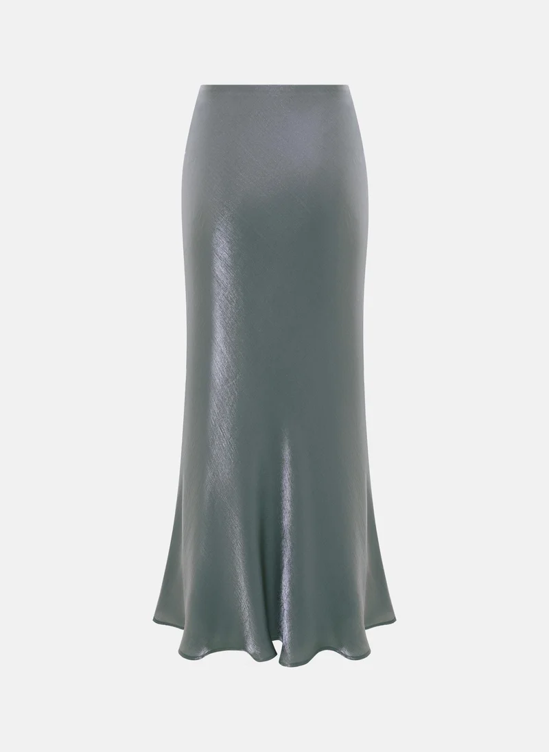 Lichi  Flared maxi skirt in shiny fabric for Women | Best Price UAE